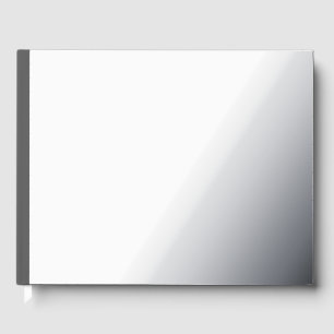 Create Your Own dark gray Custom Design Foil Guest Book
