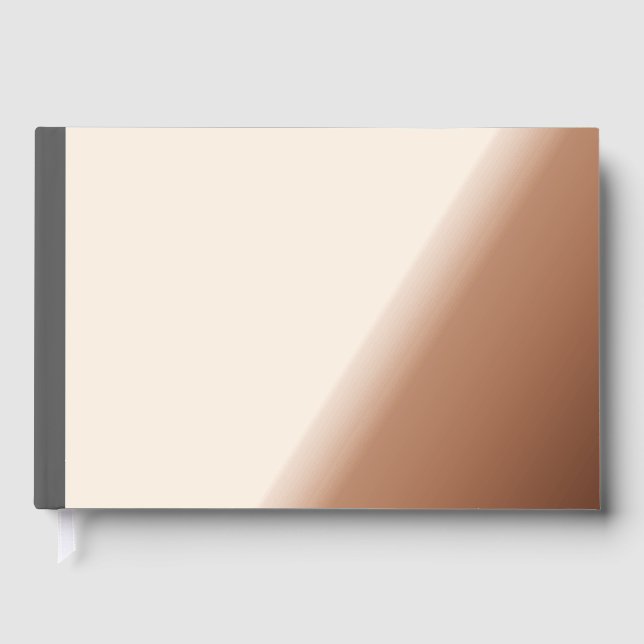Create Your Own dark gray Custom Design Foil Guest Book (Front)