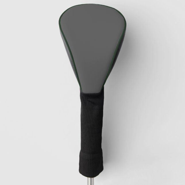 Create Your Own dark gray Custom Design Golf Head Cover (Front)