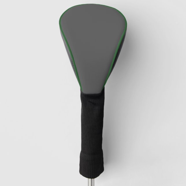 Create Your Own dark gray Custom Design Golf Head Cover (Front)