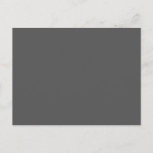 Create Your Own dark gray Custom Design Holiday Postcard