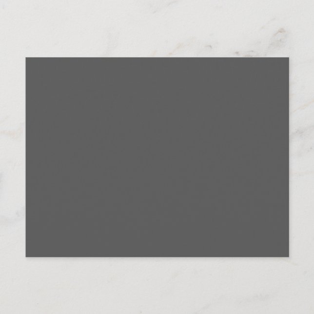 Create Your Own dark gray Custom Design Holiday Postcard (Front)