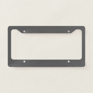 Create Your Own dark gray Custom Design License Plate Frame
