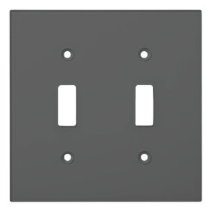 Create Your Own dark gray Custom Design Light Switch Cover