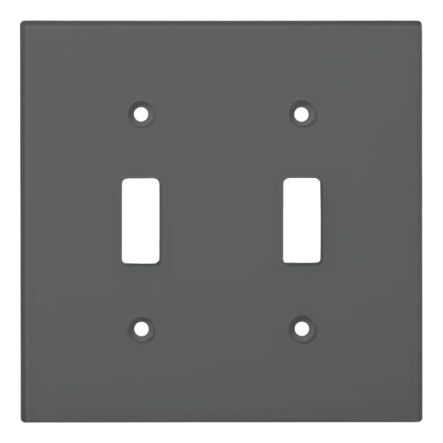 Create Your Own dark gray Custom Design Light Switch Cover (Front)