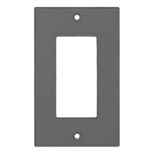 Create Your Own dark gray Custom Design Light Switch Cover