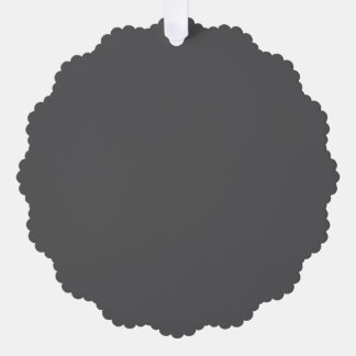 Create Your Own dark gray Custom Design Ornament Card