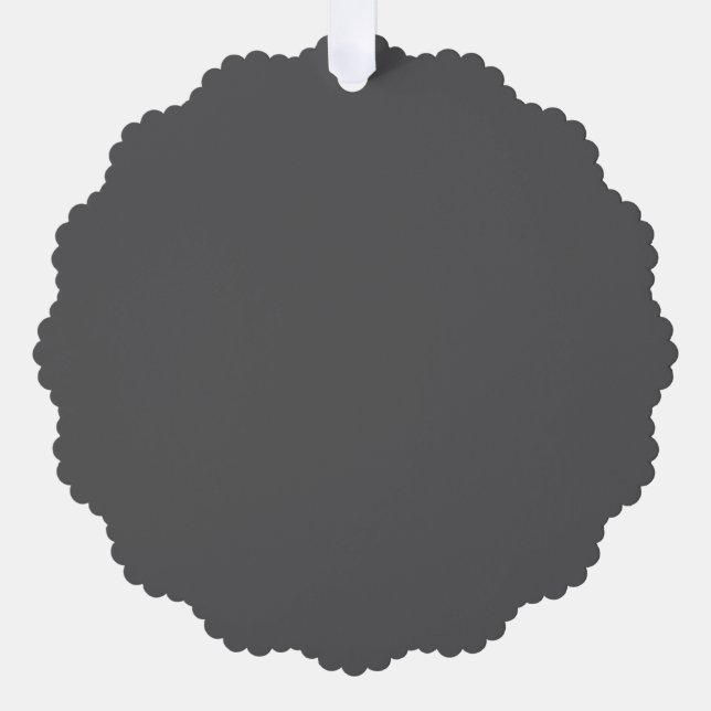 Create Your Own dark gray Custom Design Ornament Card (Front)