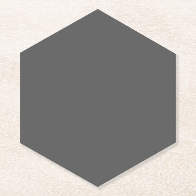 Create Your Own dark gray Custom Design Paper Coaster (Front)