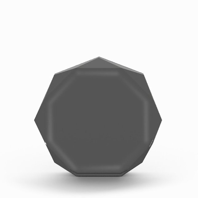 Create Your Own dark gray Custom Design Photo Block (Front)