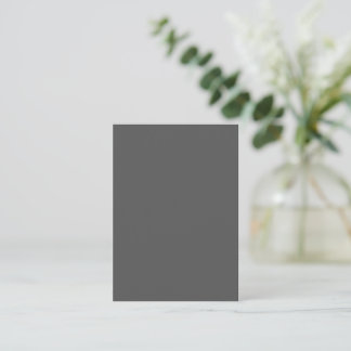 Create Your Own dark gray Custom Design Place Card