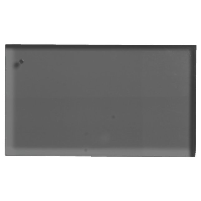 Create Your Own dark gray Custom Design Place Card Holder (Front)