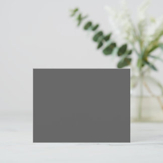 Create Your Own dark gray Custom Design Postcard