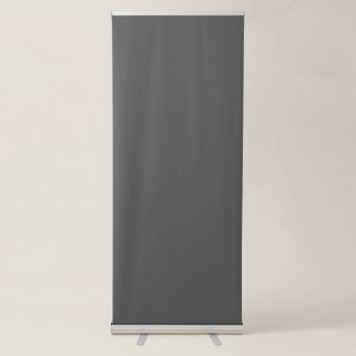 Create Your Own dark gray Custom Design Retractable Banner