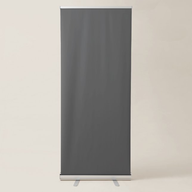 Create Your Own dark gray Custom Design Retractable Banner (Front)