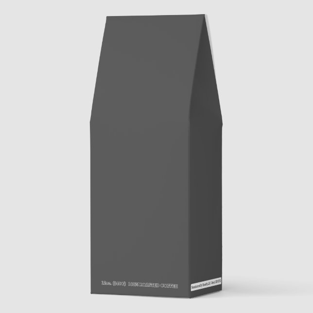 Create Your Own dark gray Custom Design Roasted Coffee (Front)