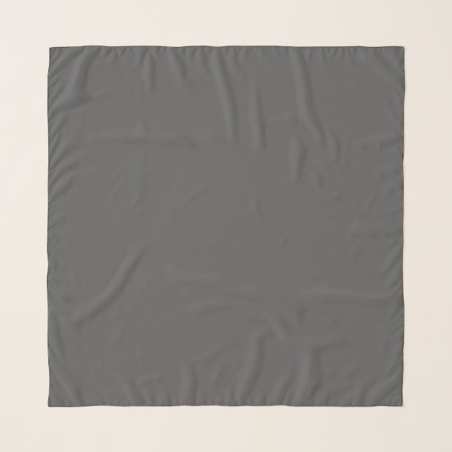 Create Your Own dark gray Custom Design Scarf (Front)