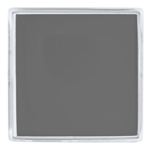 Create Your Own dark gray Custom Design Silver Finish Lapel Pin