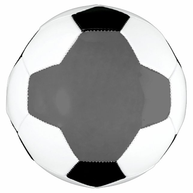 Create Your Own dark gray Custom Design Soccer Ball (Front)