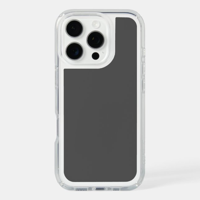 Create Your Own dark gray Custom Design Speck iPhone Case (Front)