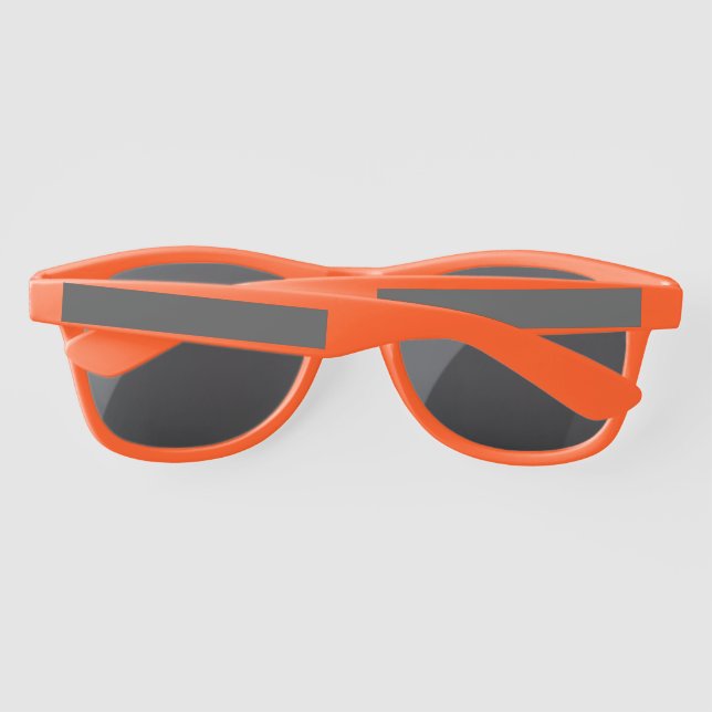 Create Your Own dark gray Custom Design Sunglasses (Back)