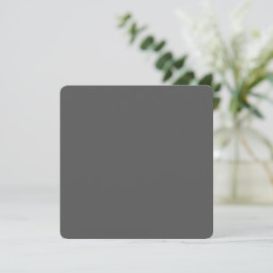 Create Your Own dark gray Custom Design Thank You Card