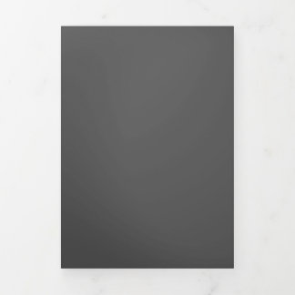 Create Your Own dark gray Custom Design Tri-Fold Card
