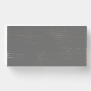 Create Your Own dark gray Custom Design Wooden Box Sign