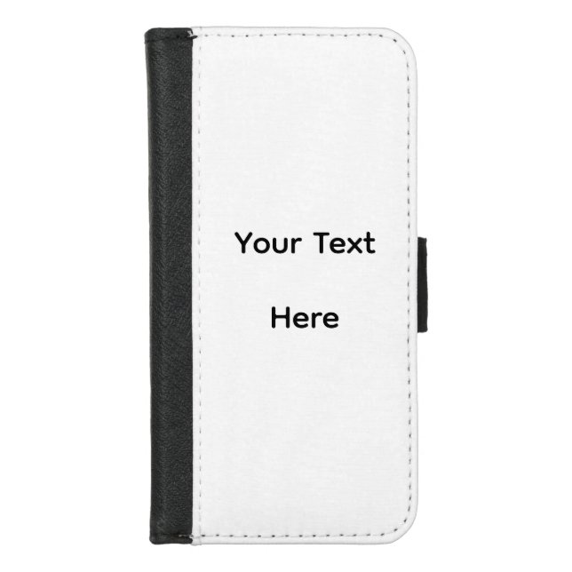 Create Your Own dark gray editable iPhone Wallet Case (Front)