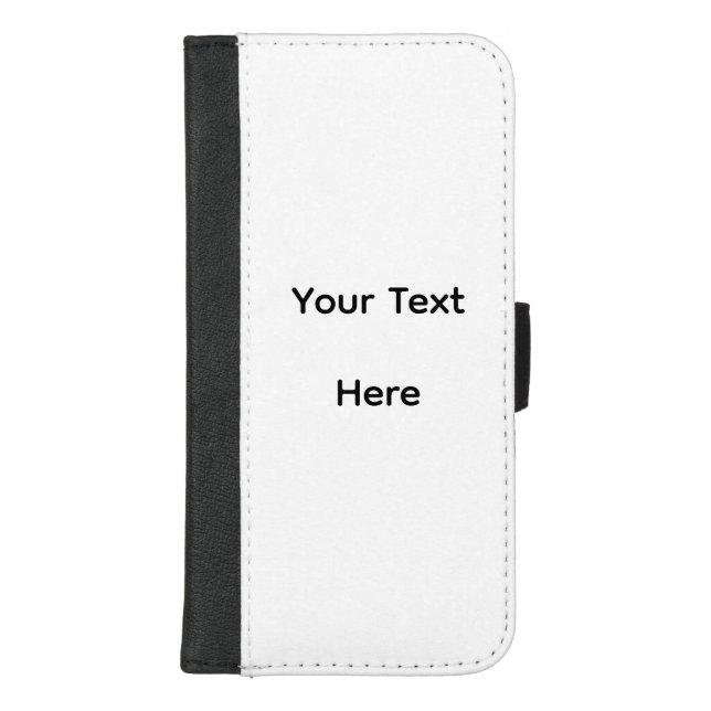 Create Your Own dark gray editable iPhone Wallet Case (Front)