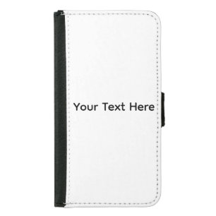 Create Your Own dark gray editable Samsung Galaxy S5 Wallet Case