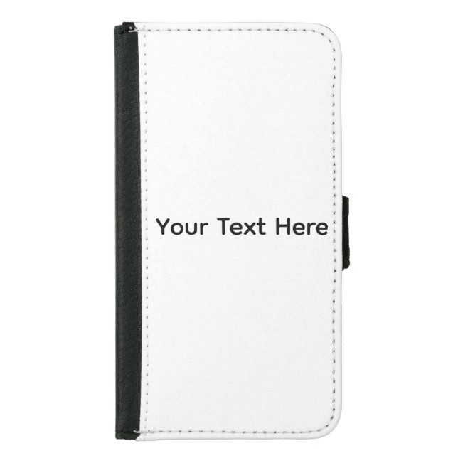 Create Your Own dark gray editable Samsung Galaxy Wallet Case (Front)
