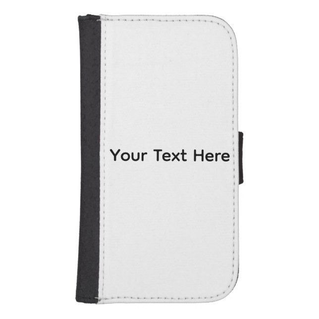 Create Your Own dark gray editable Samsung Galaxy Wallet Case (Front)