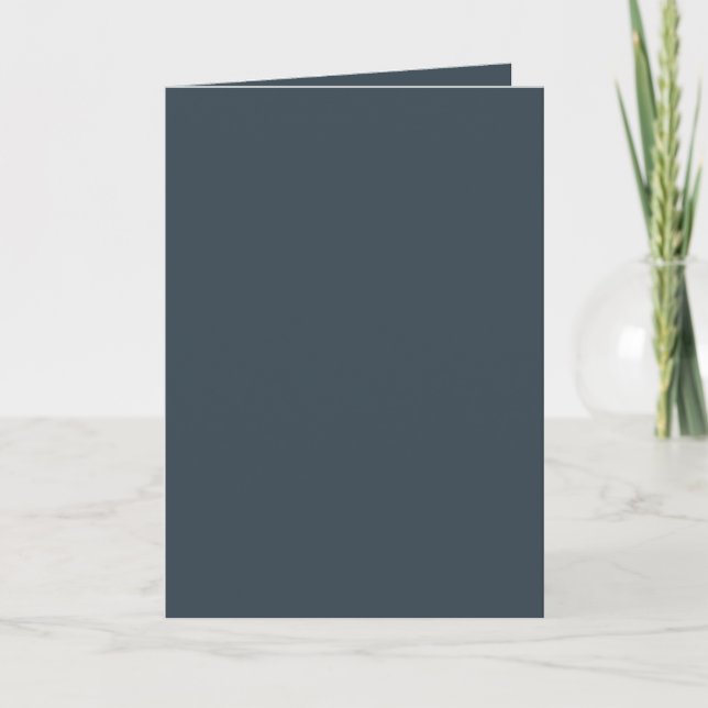 Create Your Own dark gray  Folded Thank You Card (Front)