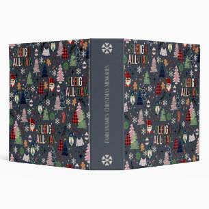 Create Your Own Dark Grey Sleigh All Day Gnomes 3 Ring Binder