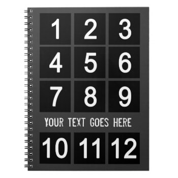 Create Your Own Dark Instagram Text Notebook by templatesstore at Zazzle