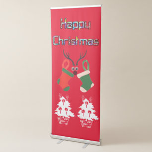 Create your own Decorated First Christmas Tree  Retractable Banner