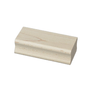 Create Your Own Design 1" x 2.5" Maple Wood Art Rubber Stamp