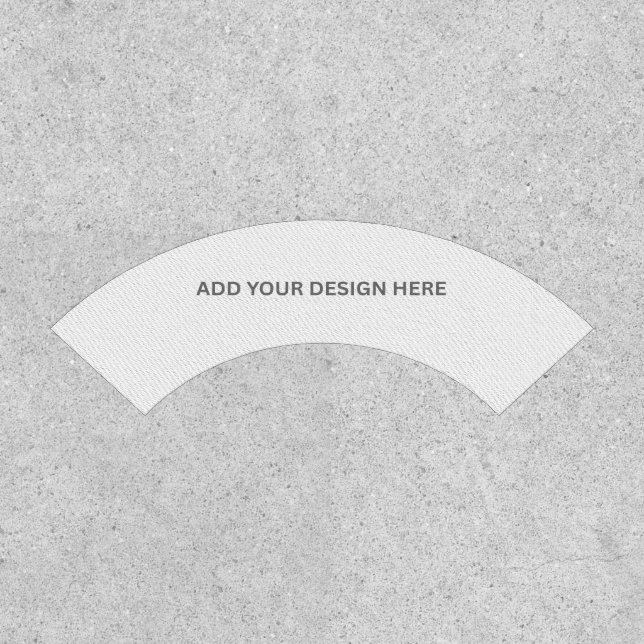 Create Your Own Design 2.5" x 1" Rocker Upper Iron Patch (Front)