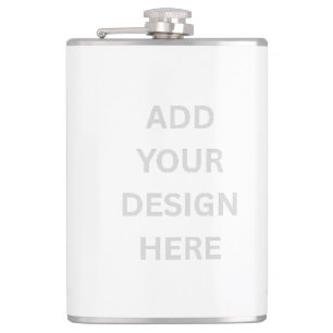 Create Your Own Design 8 oz Vinyl Wrapped Flask
