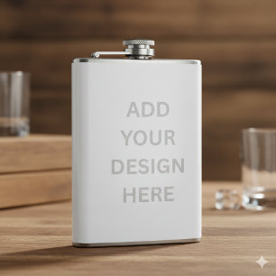 Create Your Own Design 8 oz Vinyl Wrapped Flask
