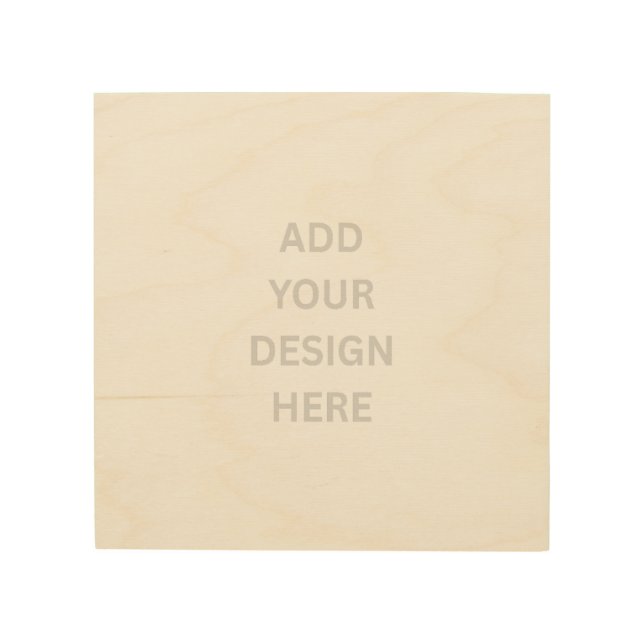 Create Your Own Design 8"x8" Custom Wood Wall Art (Front)