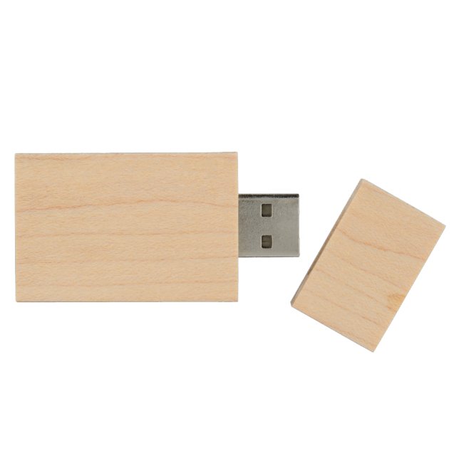 Create Your Own Design 8GB Maple USB Flash Drive (Opened)