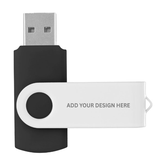 Create Your Own Design 8GB White USB Flash Drive (Opened)