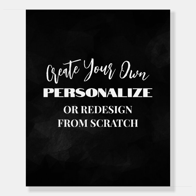 Create Your Own - Design a Custom Foam Board (Front)
