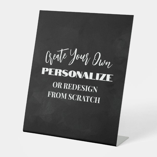 Create Your Own - Design a Custom Pedestal Sign (Front)