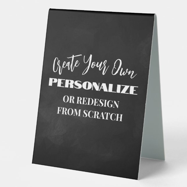 Create Your Own - Design a Custom Table Tent (Front)