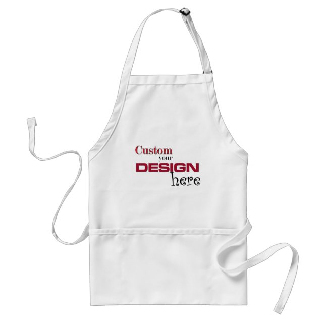 create your own design add image customize here adult apron (Front)
