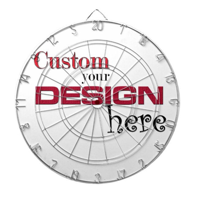 create your own design add image customize here dart board (Front)