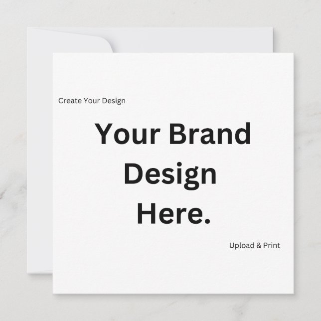Create Your Own Design and Print (Front)